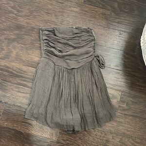 Vestique strapless grey romper